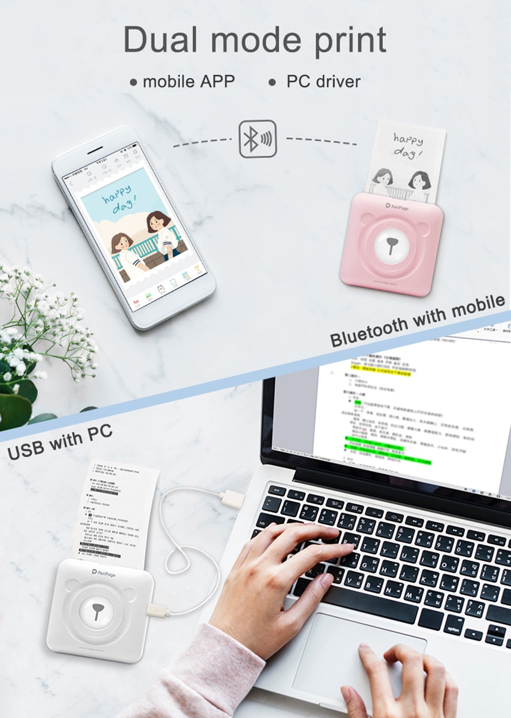 Peripage - portable wireless mini printer