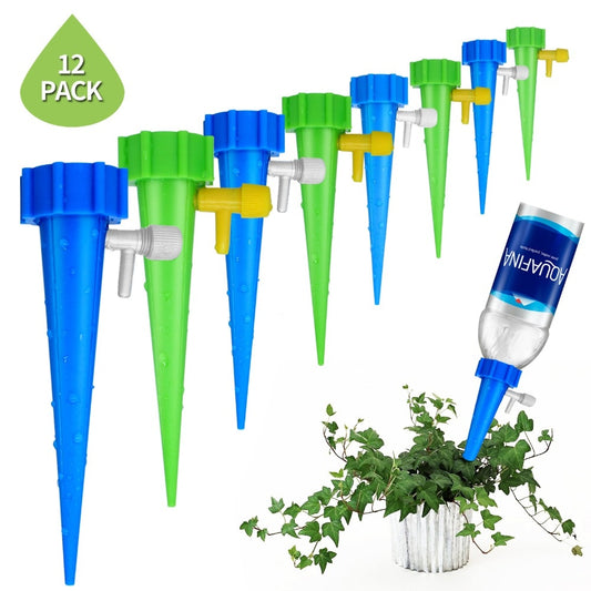 12Pcs  WaterEasy™ - Plant Self Watering Adjustable Stakes System